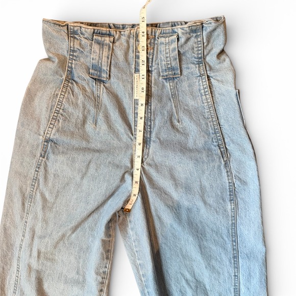 Z. Cavaricci Jeans High Waist Pleated, Barrel, Vintage, Light Wash 80s, Size 28 - Picture 4 of 10